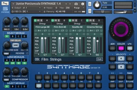 Júnior Porciúncula SYNTHAGE v1.4 KONTAKT