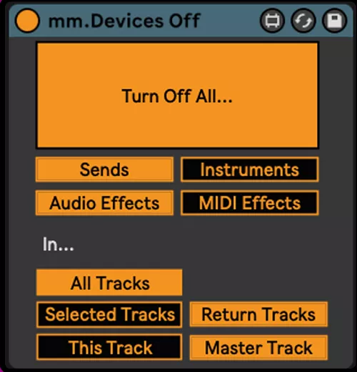 Messinki mm.Devices Off (Max for live device) [AMXD]