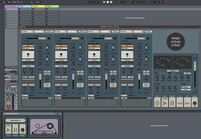 Inner Ocean 4Trak (Tape Loop) [Max For Live Device]