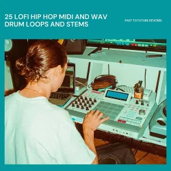 PastToFutureReverbs 25 LoFi Hip Hop MIDI & WAV Drum Loops & Stems!