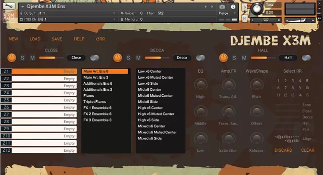 Strezov Sampling Djembe X3M (KONTAKT) [Player Edition]