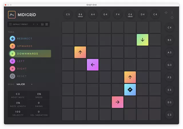 ADSR Sounds MIDIGRiD 